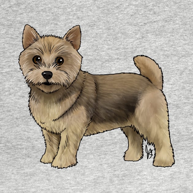 Dog - Norwich Terrier - Grizzle by Jen's Dogs Custom Gifts and Designs